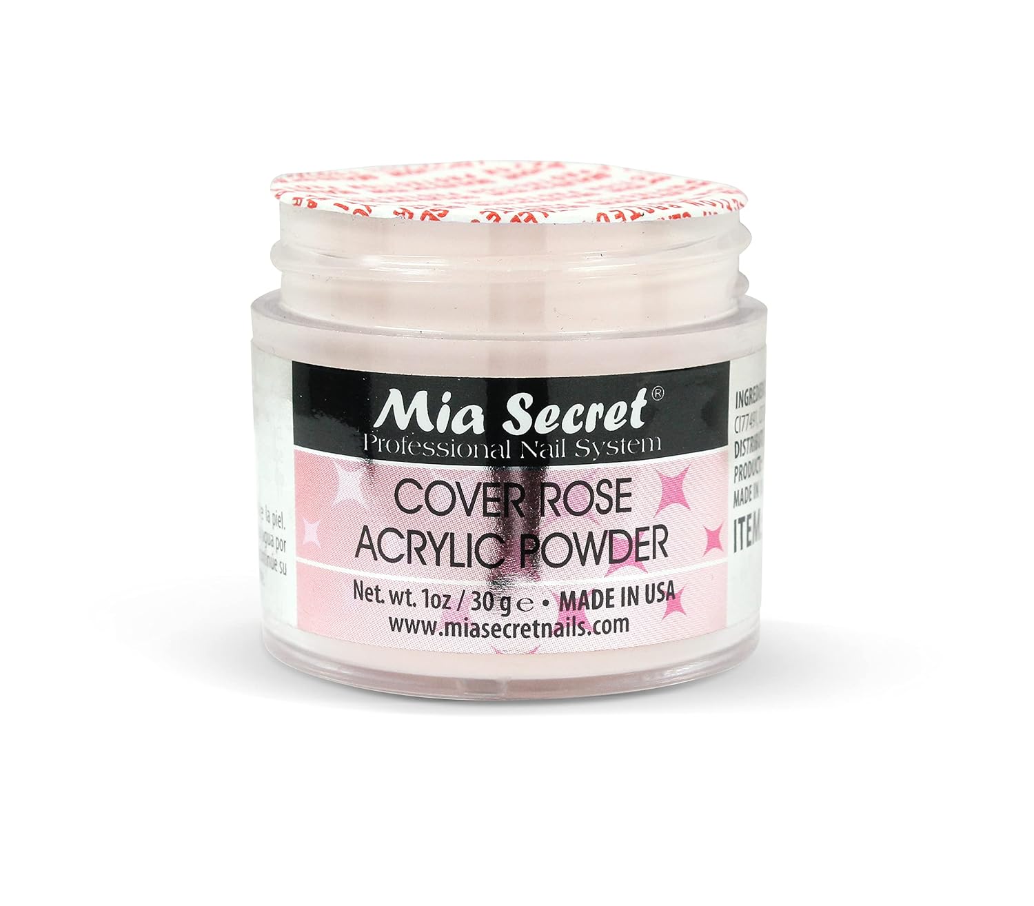 Mia Secret Cover Rose 1oz acrylic powder jar - 4