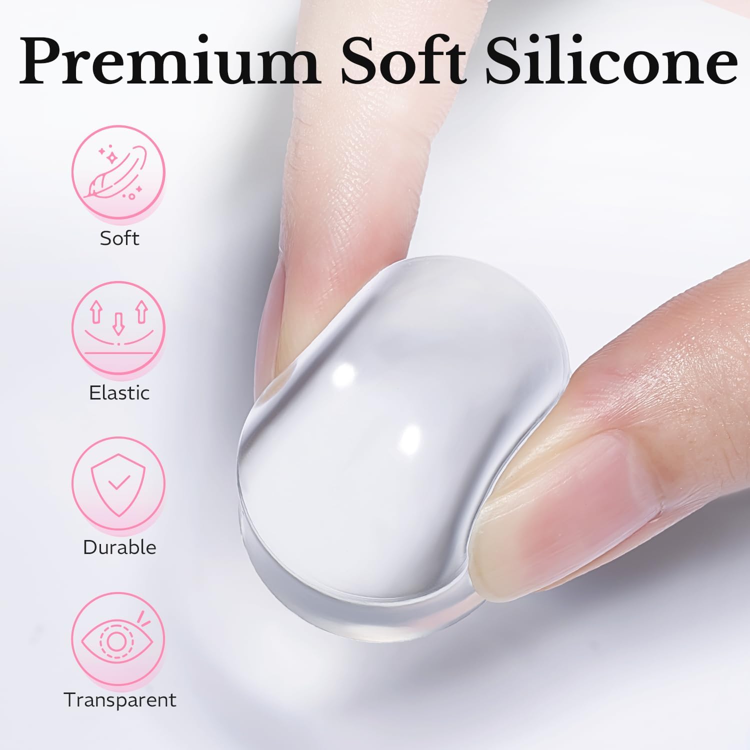 AZUREBEAUTY silicone French tip nail stamper kit with replacement heads and scraper - 4