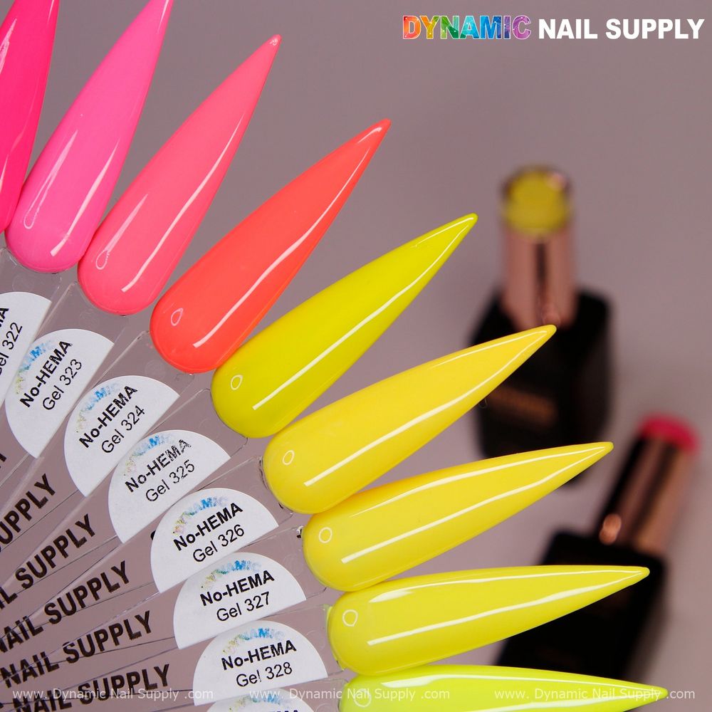 Bright summer gel polish bottles - 2
