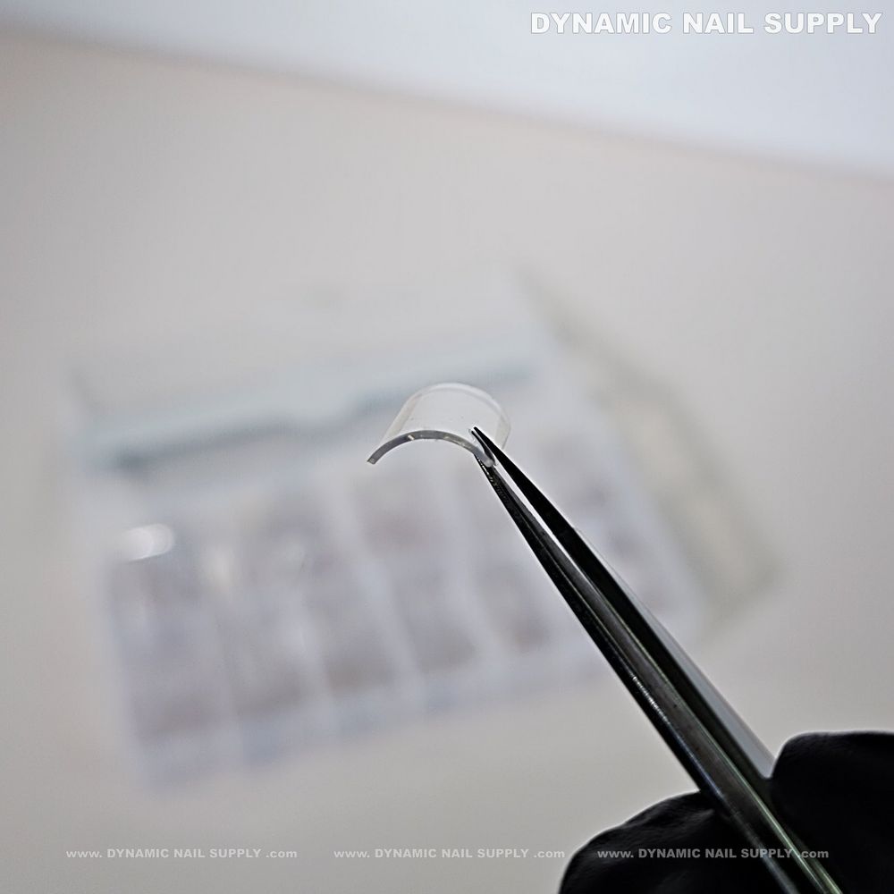 medium square nail tips clear - 11