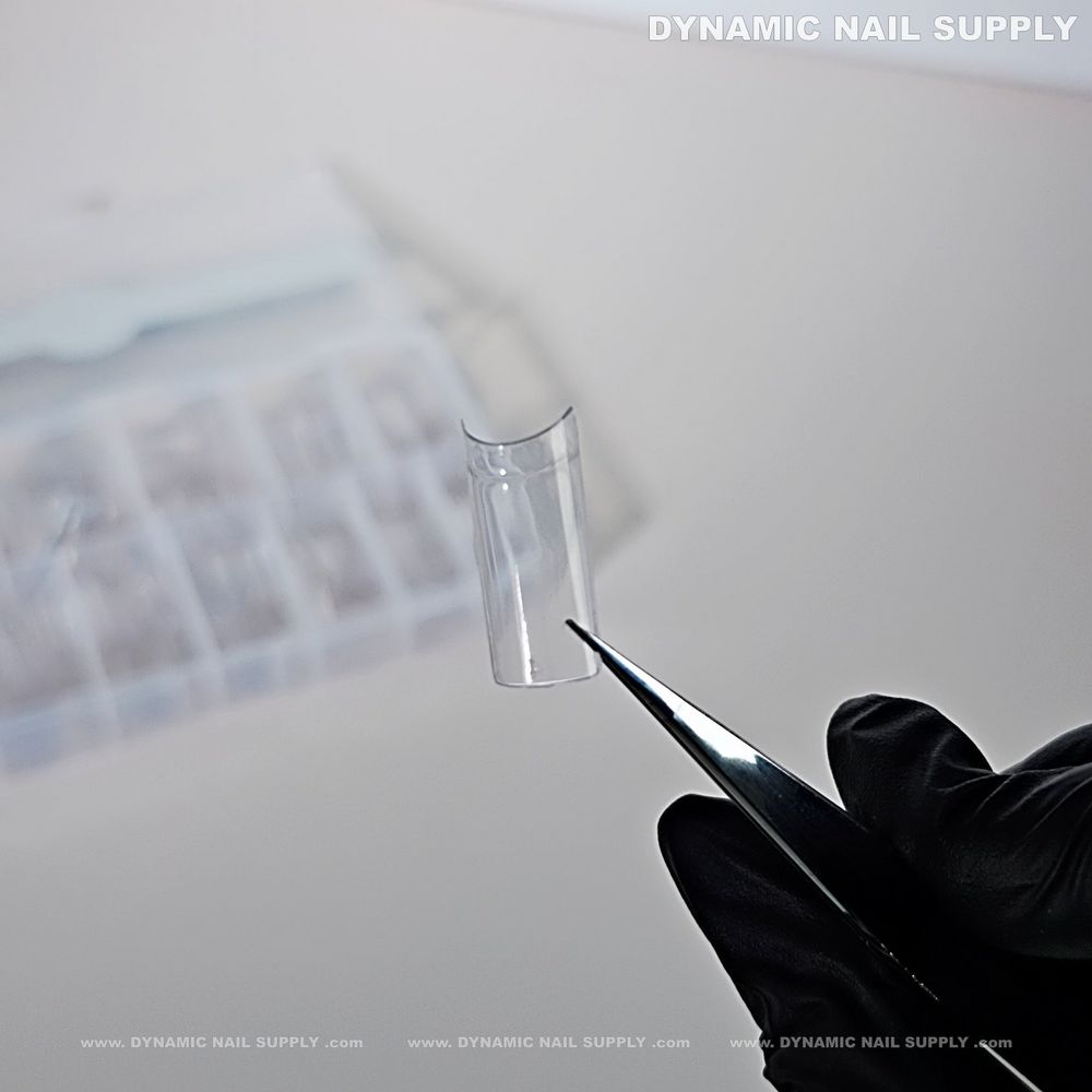 medium square nail tips clear - 13