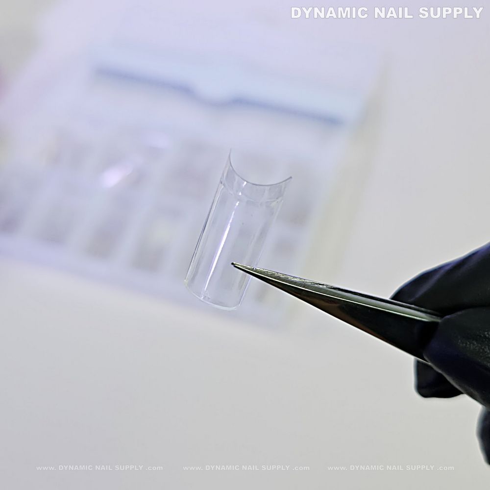 medium square nail tips clear - 14