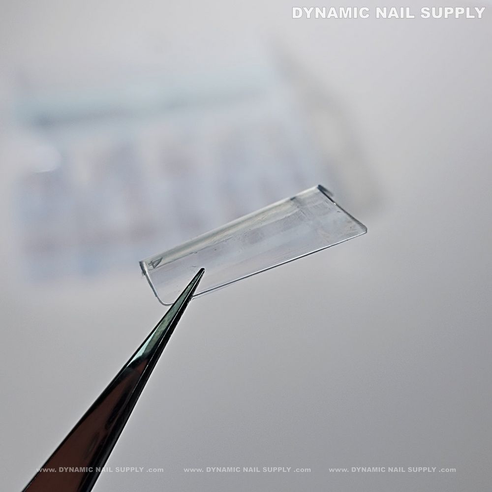 medium square nail tips clear - 15