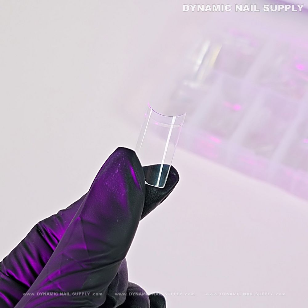 medium square nail tips clear - 2