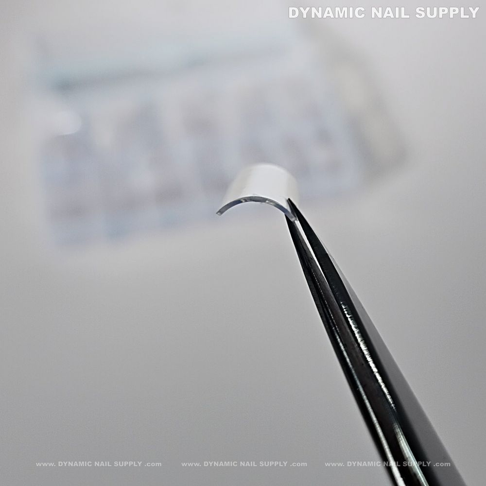 medium square nail tips clear - 4