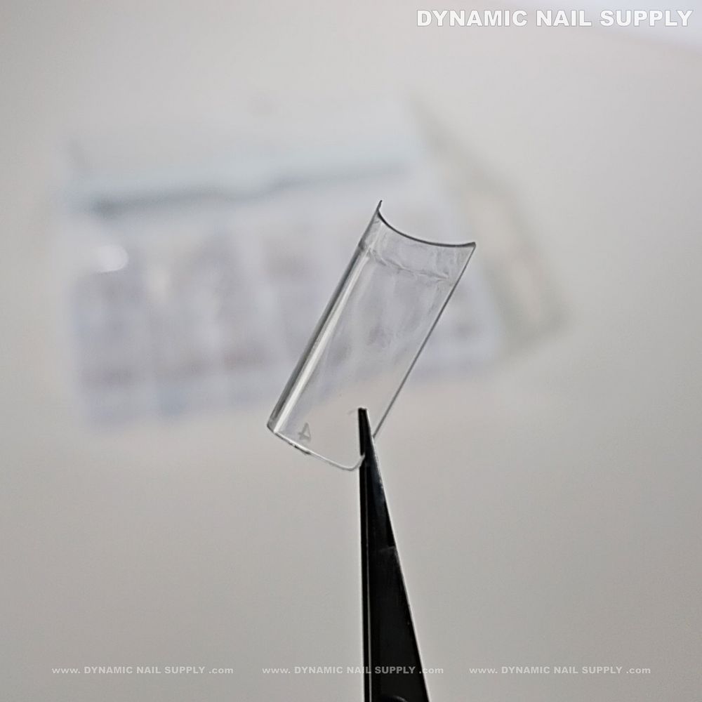 medium square nail tips clear - 6