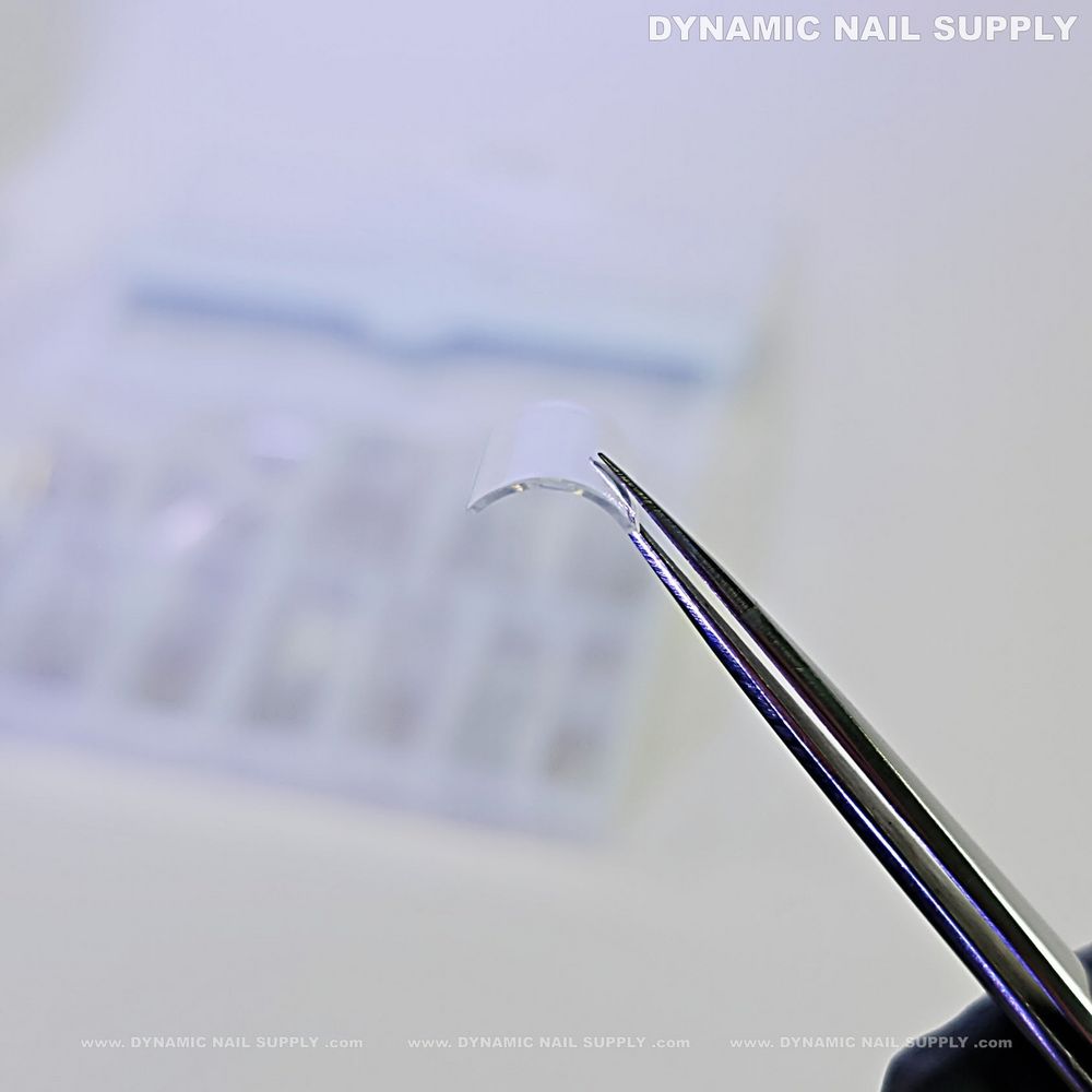 medium square nail tips clear - 8