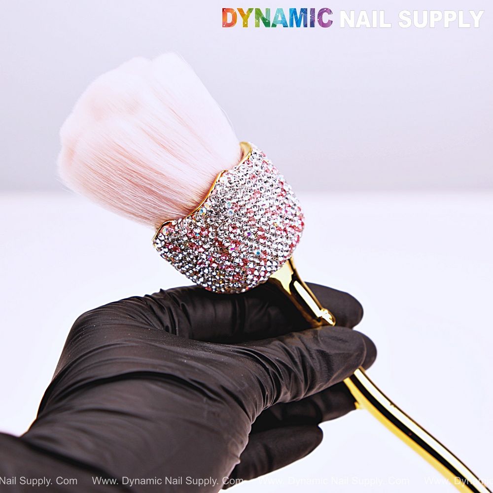 pink white ombre dust brush - 3