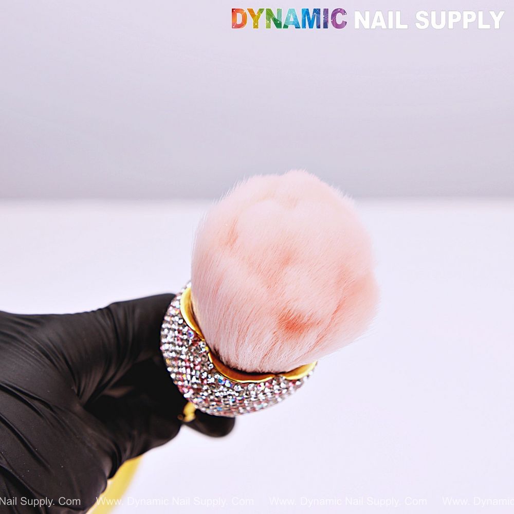 pink white ombre dust brush - 4